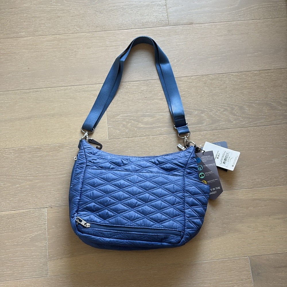 Baggallini Navy Quilted Shoulder Bag - Picture 2 of 6